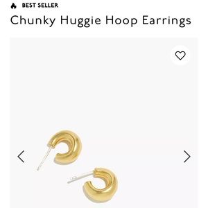 Madewell Chunky Gold Hoops